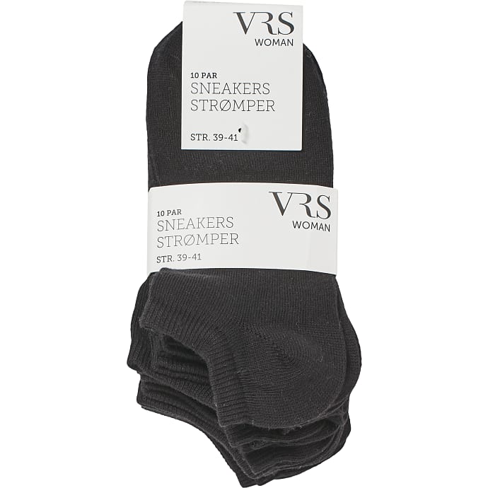 VRS Dame Sneakers Strømper 39/41 Sort