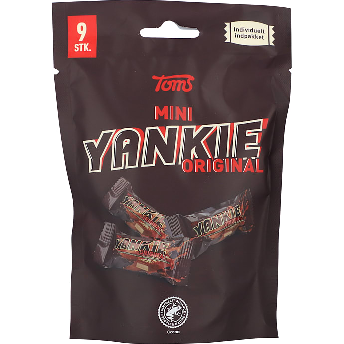 Mini chokoladebar m. kakaoskum og karamel