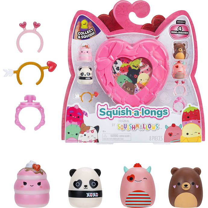 Squish-a-longs Love 4-pak – flere varianter – assorteret