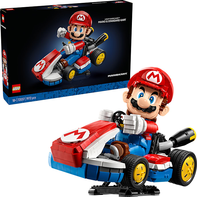 LEGO Super Mario Mario Kart Mario og Standard Kart