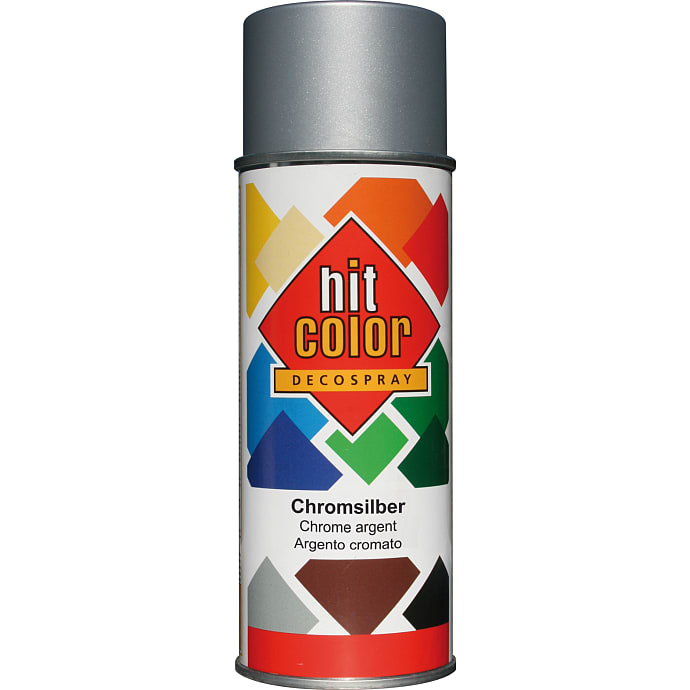 Hit Color spraymaling metallic 0,4 liter - sølv