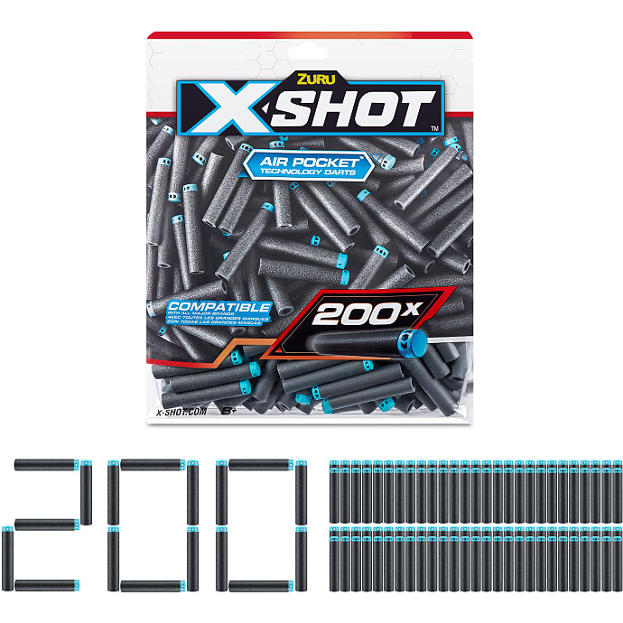 X-Shot Genopfyldningspakke 200 Pile