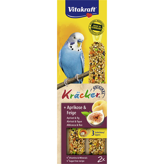 Vitakraft Fuglesnacks m. abrikok og figen undulat