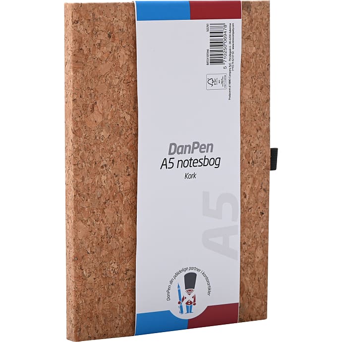 Danpen Notesbog A5 kork