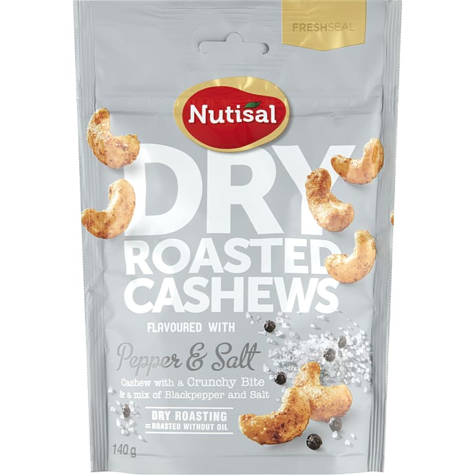 Tørristede cashewnødder m. salt og peber