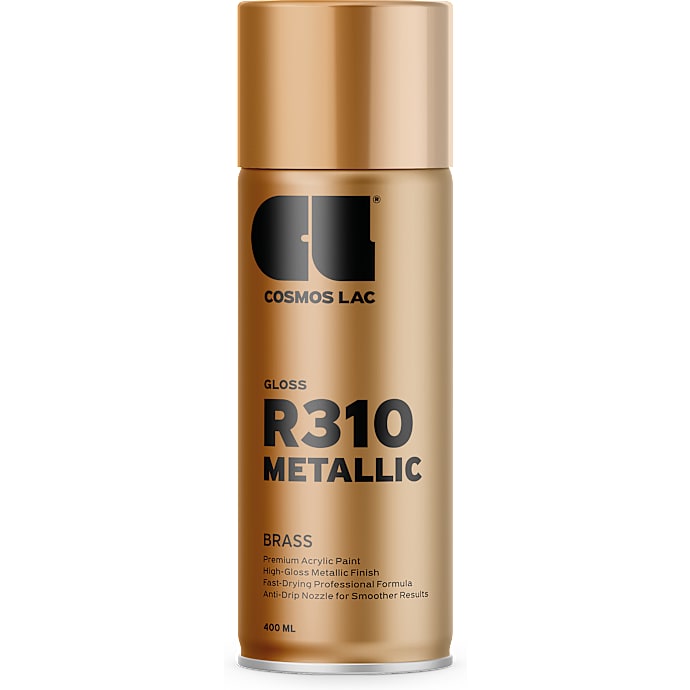 Cosmos spraymaling metallic 0,4 liter - Bright Brass