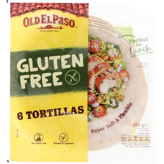 Tortillas glutenfri