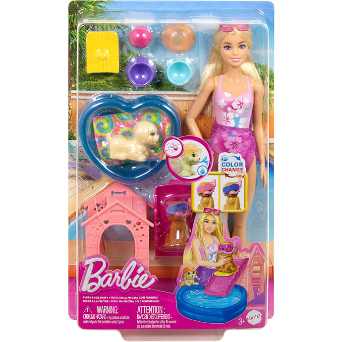 Barbie Puppy Pool Party