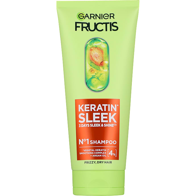 Keratin Sleek shampoo m. keratin og arganolie kruset og tørt hår