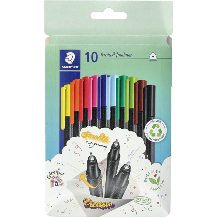 Staedtler Triplus fineliner 10-pak