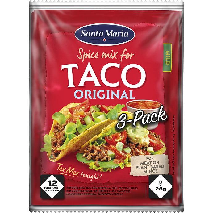 Taco krydderiblanding mild