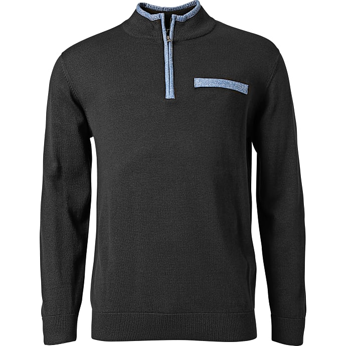 VRS herre half-zip strik str. 2XL - sort 1 stk.