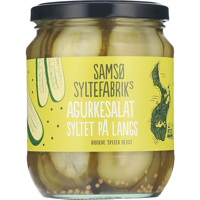 Syltede drueagurker i skiver