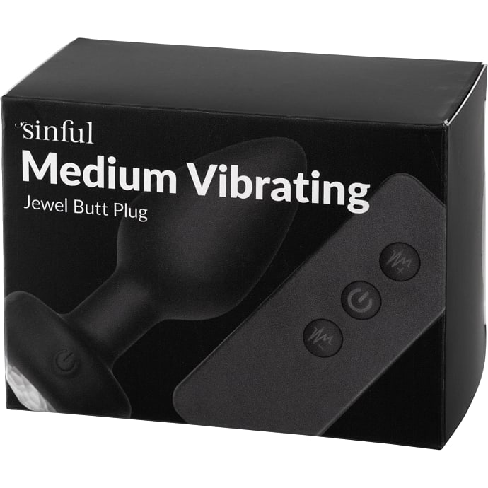 Sinful Jewel vibrerende butt plug medium