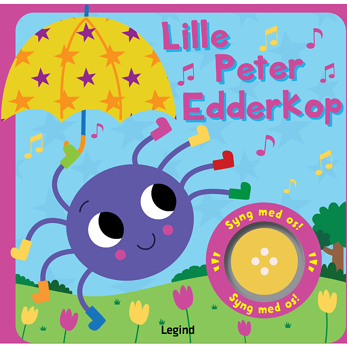 Legind Lille Peter edderkop - sangbog med musik