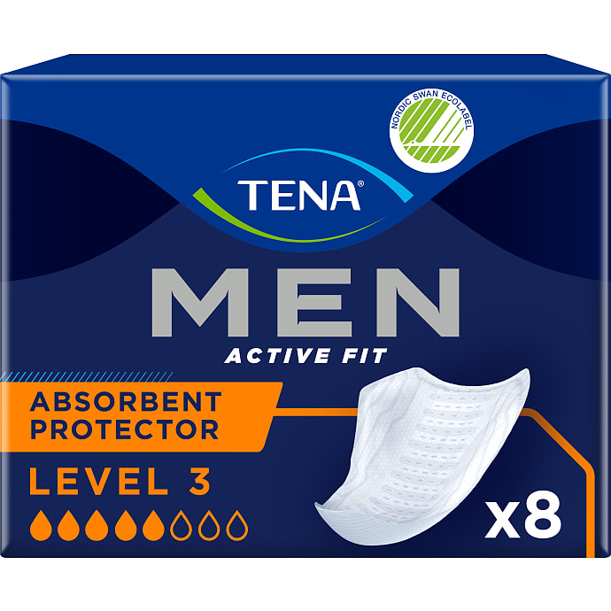Absorberende beskyttelsesindlæg til mænd