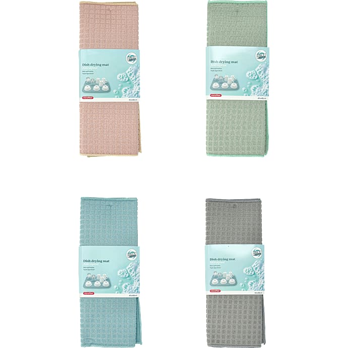 Opvaskemåtte - 40x48 cm - flere varianter - assorteret