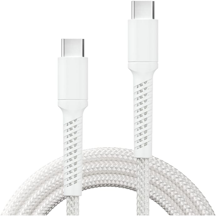 X2O Longlife 100W USB-C/C-kabel Hvid