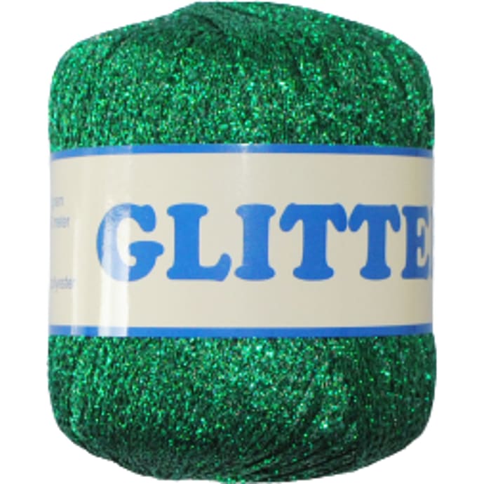Lurex Glitter Garn Grøn 18
