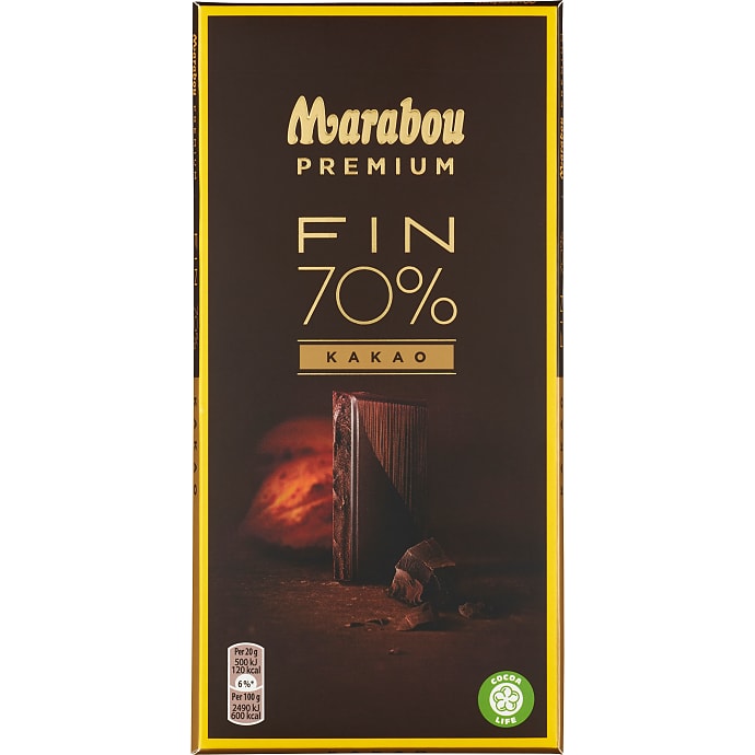 Mørk chokolade 70% kakao