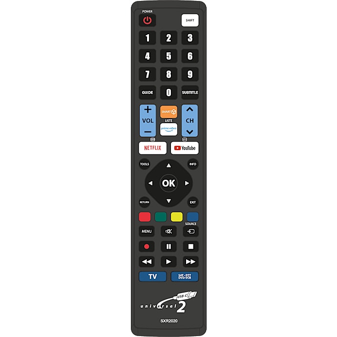 Sinox SXR2020 TV-Universal fjernbetjening