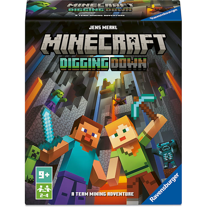 Ravensburger Minecraft digging down kortspil – produktbillede