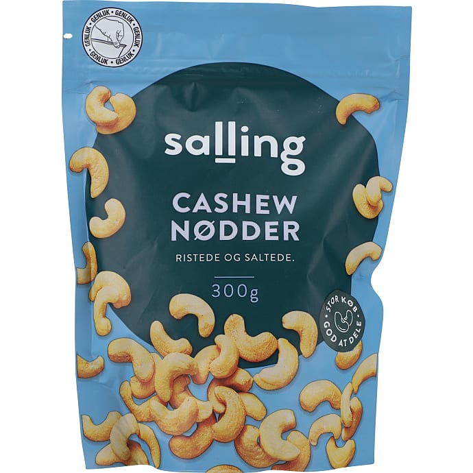 Ristede cashewnødder m. salt