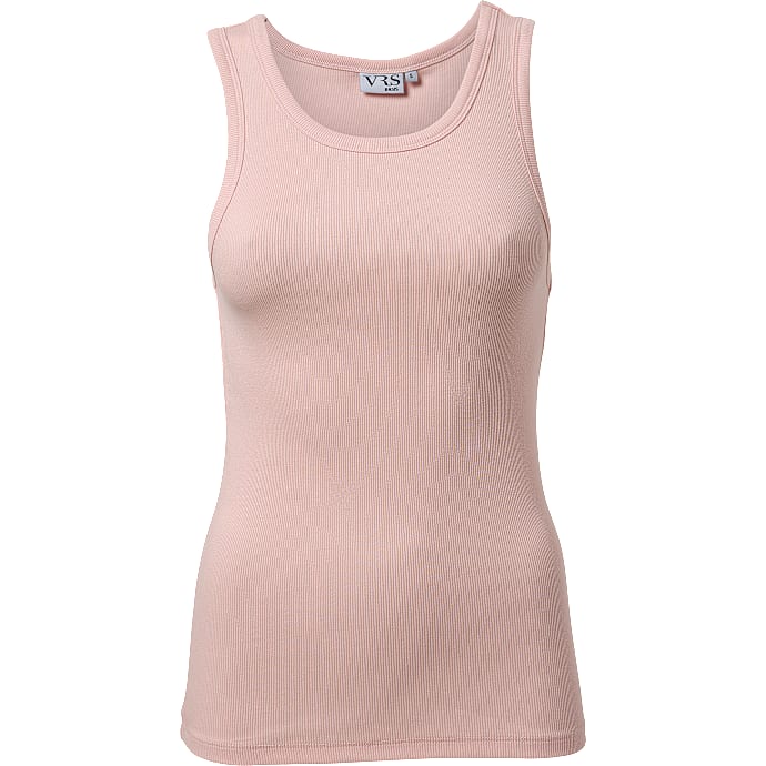 VRS woman basic dame rib tanktop str. 2XL lyserød