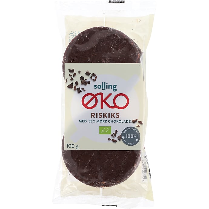 Riskiks m. mørk chokolade øko