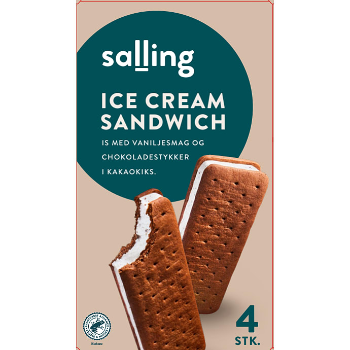 Salling Mælkeis Sandwich