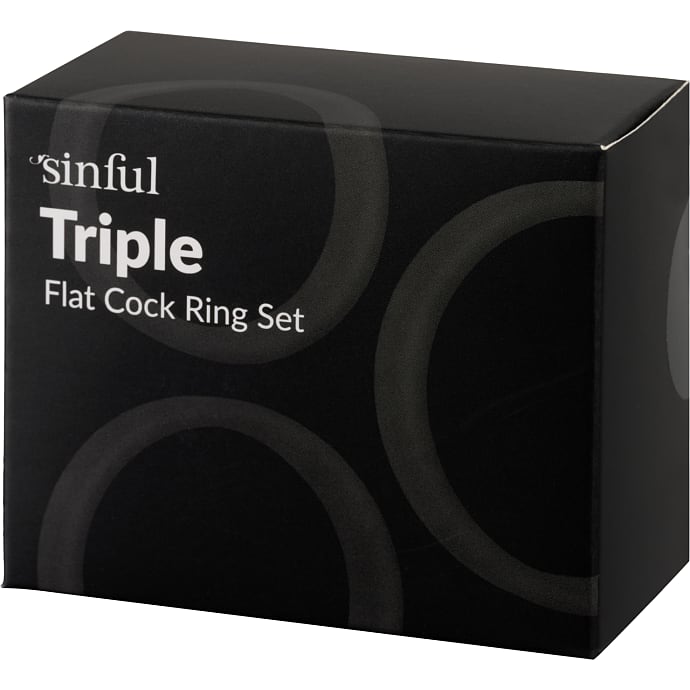 Sinful Premium penisring sæt 3 stk