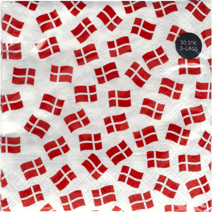 Servietter med flag 30 stk