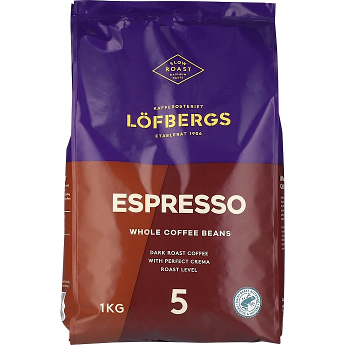 Löfbergs Espresso hele bønner 1 kg