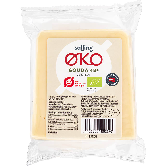 Salling ØKO Gouda 48+ økologisk 200 g