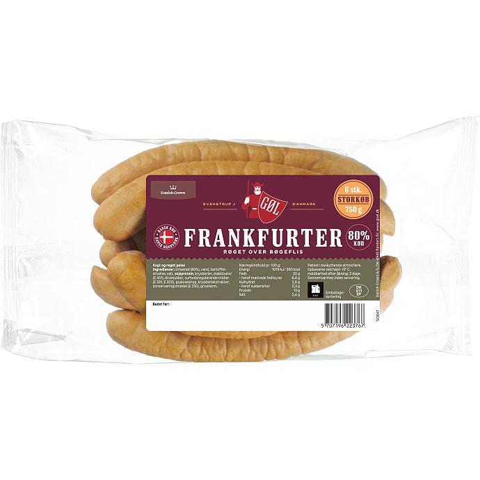 Frankfurtere 80% kød