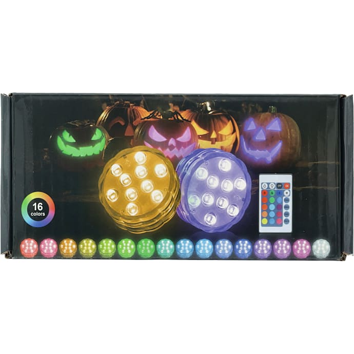 Halloween udendørs LED lys 2 stk.