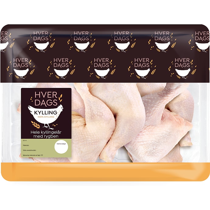 Hele kyllingelår m. rygben