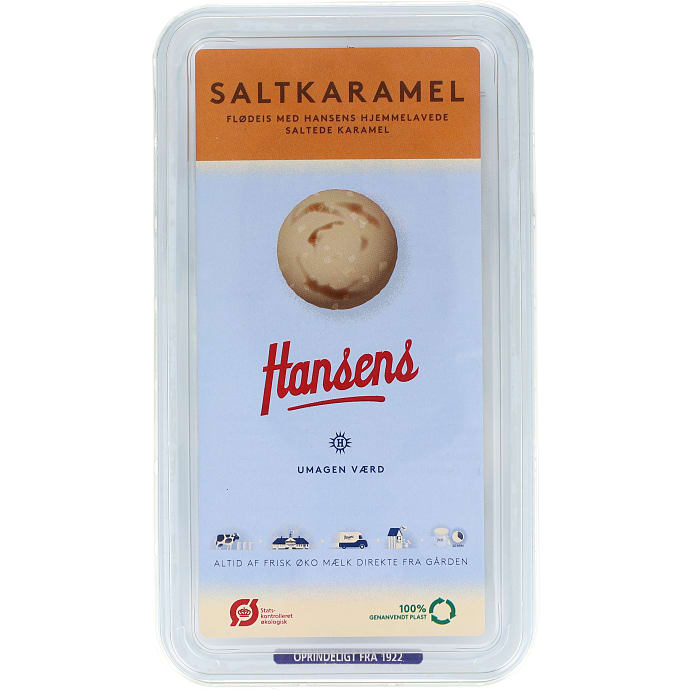 Flødeis m. saltkaramel