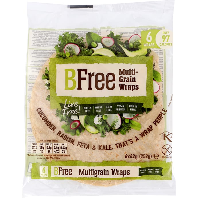 BFree Flerkorns wraps 252 g