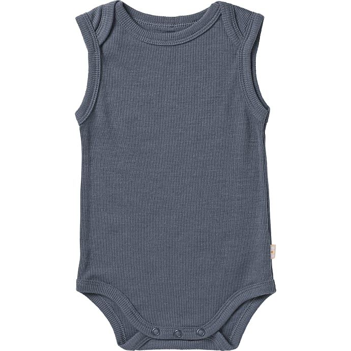808 baby uld body str. 68 - blå