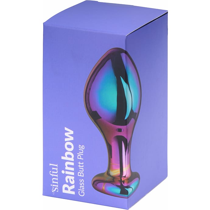Sinful Rainbow glas butt plug