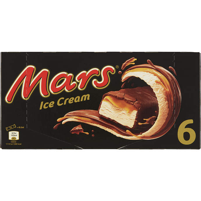 Mælkeis m. karamel og chokoladeovertræk