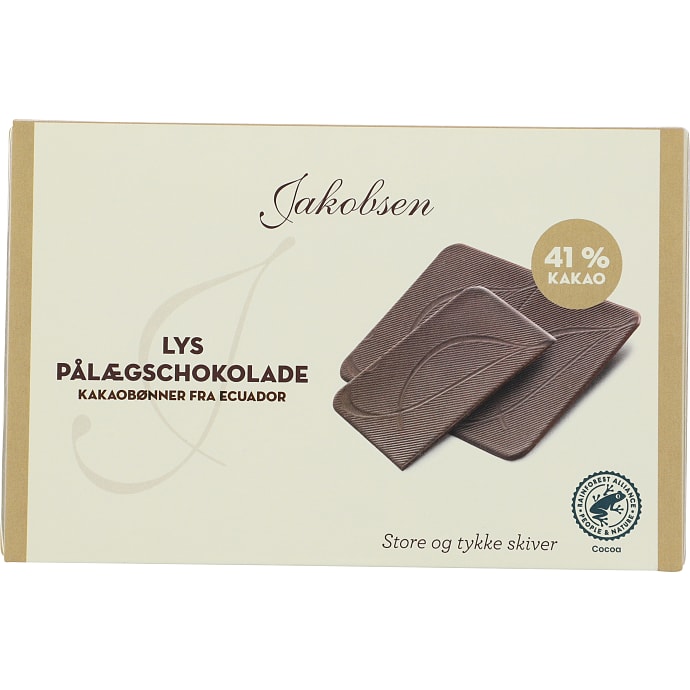 Lys pålægschokolade 41% kakao