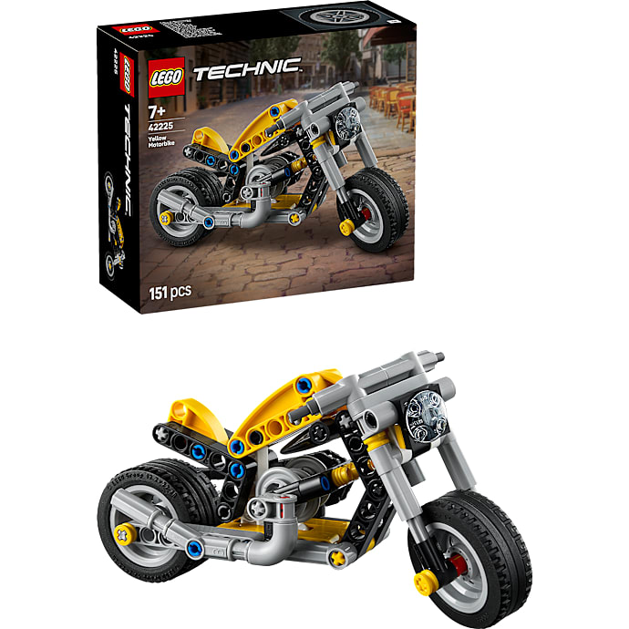 LEGO Technic Gul Motorcykel 42225