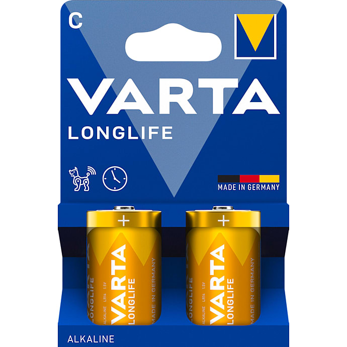 Varta Longlife C batterier 2-pak