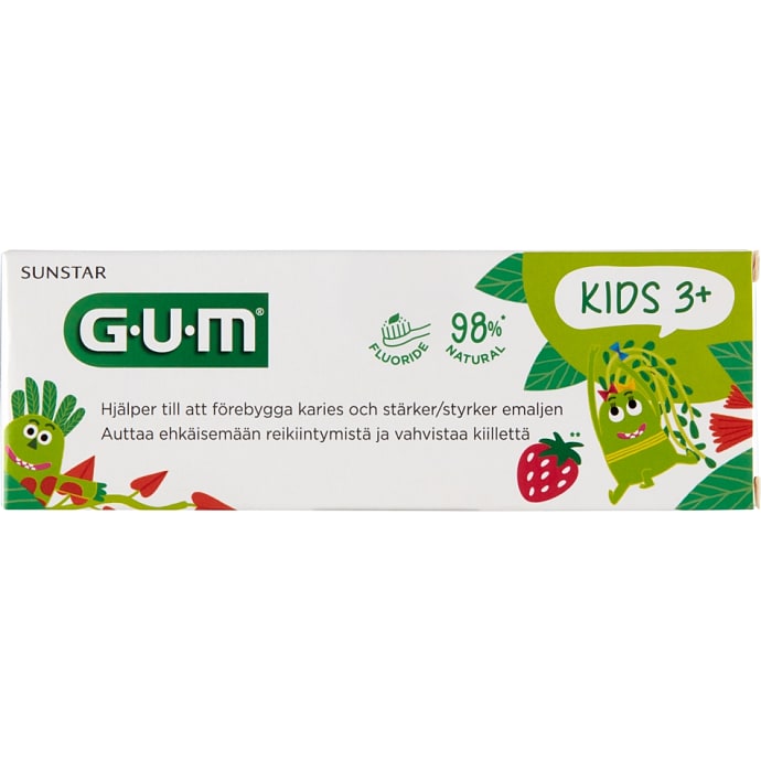 Gum Børnetandpasta m. mild smag 3+ år