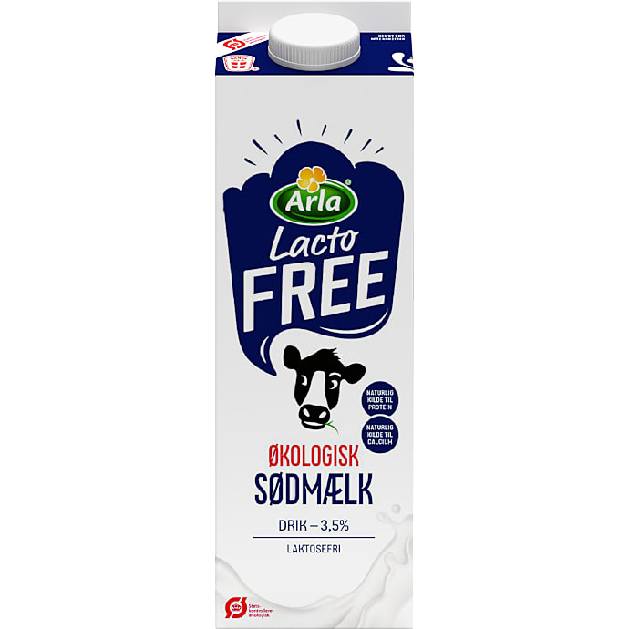 Sødmælk 3,5% fedt laktosefri øko