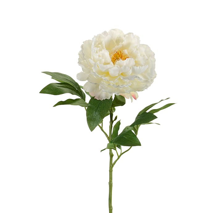 Kunstig peony - hvid