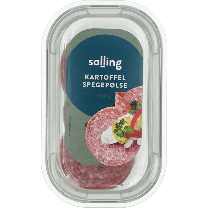 Kartoffelspegepølse i skiver