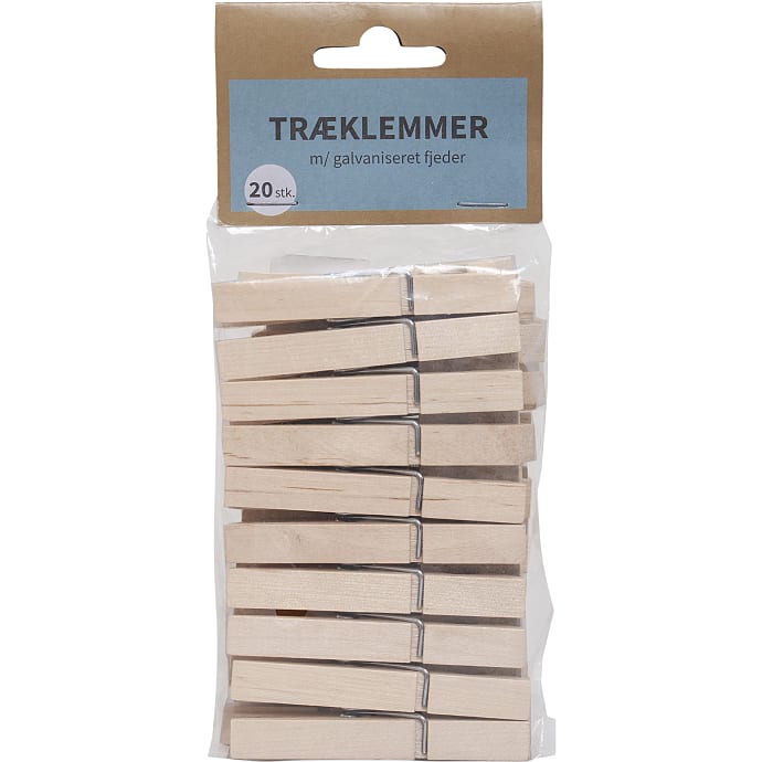 Tøjklemmer m. fjeder